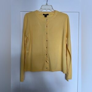 Yellow Button-Up Cardigan